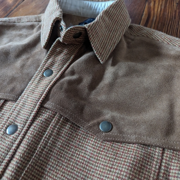 NWT JCrew Western Italian Suede Jacket in wool - Medium - Picture 7 of 16